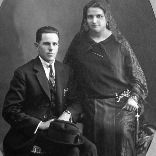 Matrimoni ella era de Can Garriga, Rosa Quintana. El nom d'ell desconegut.