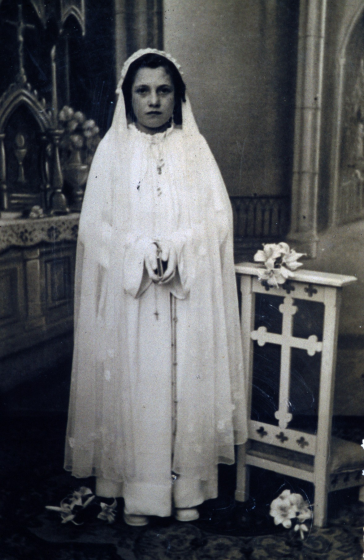 La Maria Ciurana Albo el dia de la seva comunió