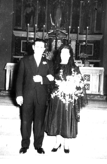 Retrat de casament de Josep Turón i Maria Clos Mallorqui el 67