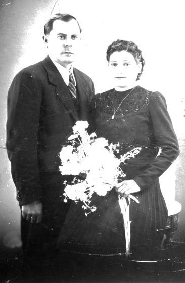 Retrat de casament de Pere Ruiz i Mercè Mir