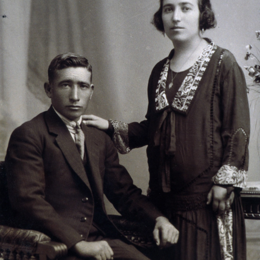 Salvador Rovira i Maria Bosch a la foto del casament.