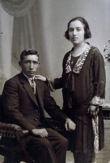 Salvador Rovira i Maria Bosch a la foto del casament.