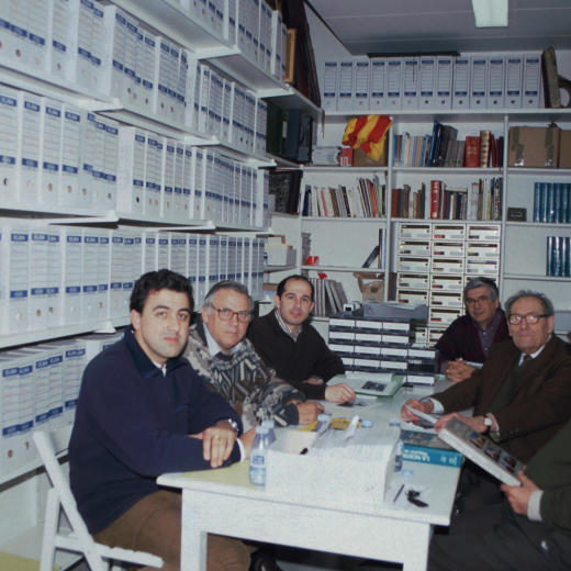 L'equip de treball en la confecció del llibre de 