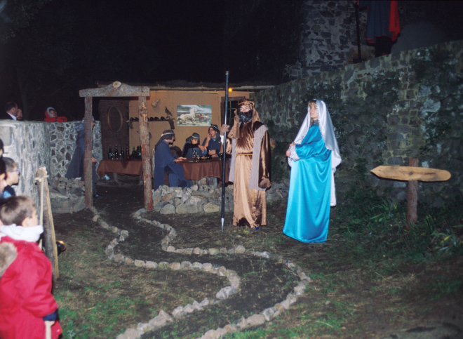 Pessebre vivent a Sant Jordi l'any 1997. 
