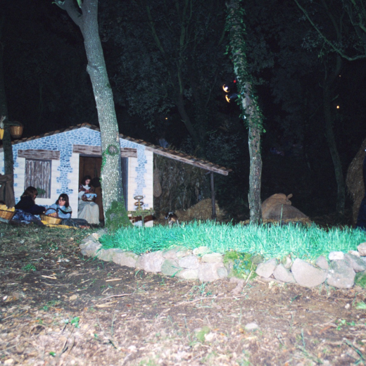 Una escena del pessebre vivent de Sant Jordi l'any 1997