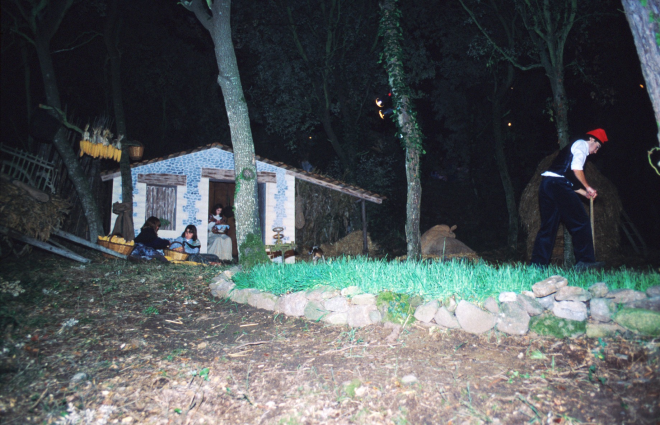 Una escena del pessebre vivent de Sant Jordi l'any 1997