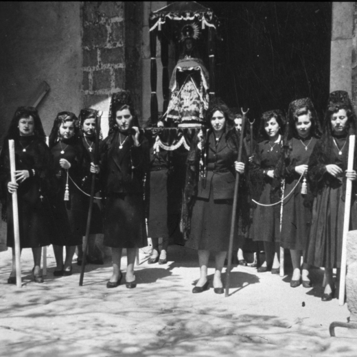 La M Rosa Ruscalleda, Paquita Pujol, Joaquima Roca, Assumpció Clarió i Maria Gener