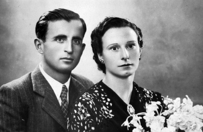 foto de casament de Narcís Planas i Encarnació Ciurana