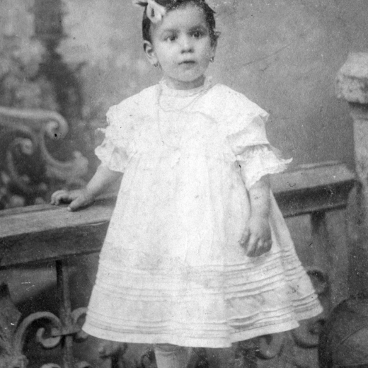 Foto de Maria Martinell quan tenia 2 anys