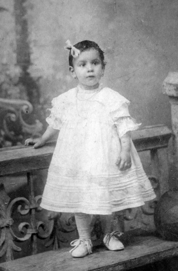 Foto de Maria Martinell quan tenia 2 anys