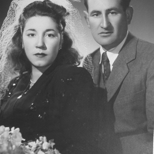 Foto de casament de Josep Bou i Joaquima Auladell