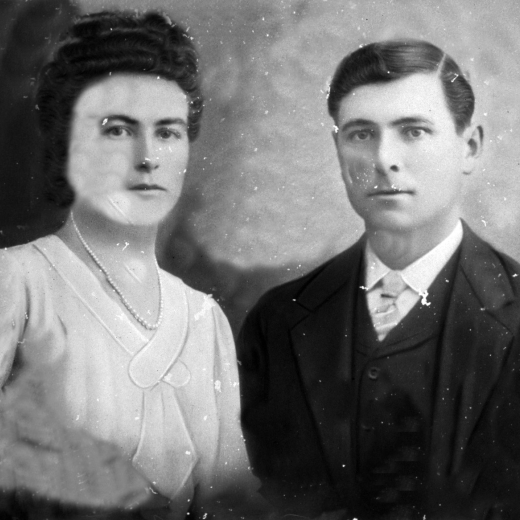 Foto de casament de Joan Artigas Juanhuix i Dolors Vilella