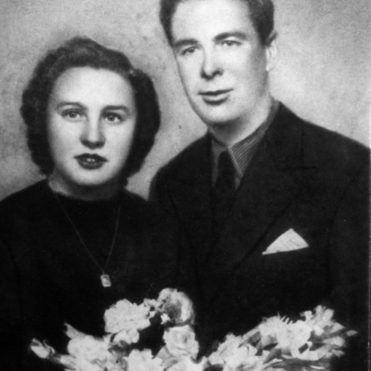 Foto de casament de Llorenç Surós Pagès i Maria Rovira Ribas