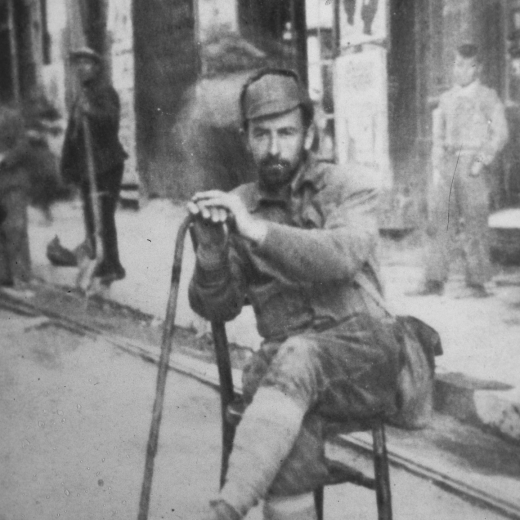 L'Enric Surós Pagès en el Front de Madrid quan la Guerra Civil. Era l'hereu de Can Bosch de Martorell