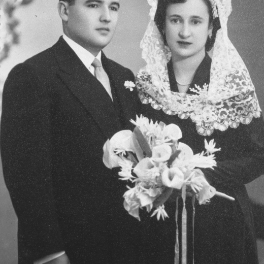 Foto de casament de Joan Rey Serra i Emilia Nadal Aulet