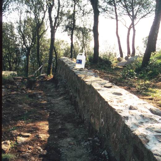 Altre aspecte de la pared exterior restaurada últimament.