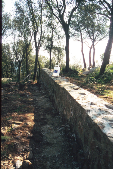 Altre aspecte de la pared exterior restaurada últimament.