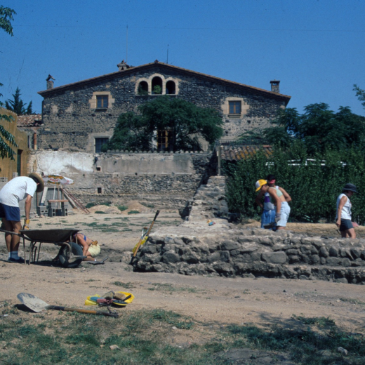 Altre aspecte de les excavacions a la vila romana davant de Palau de Foixa durant el juliol i agost del 98