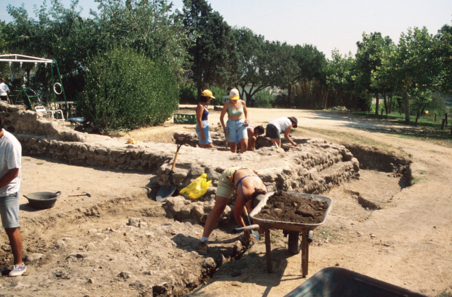 Excavacions de la vila romana de Maçanet.