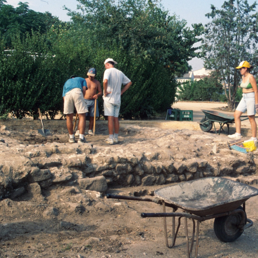 Les restes de la vila romana a la vista