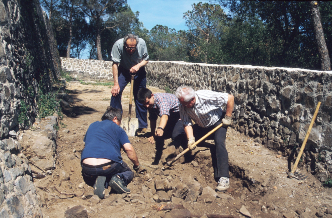En els treballs de desenrunament dels fossars del Castell de Torcafelló hi fou trobada inesperadament la 