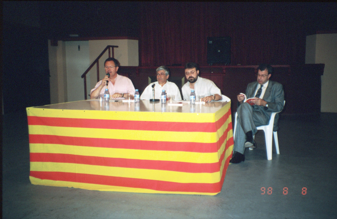 Presidència de l'acte de presentació del llibre 