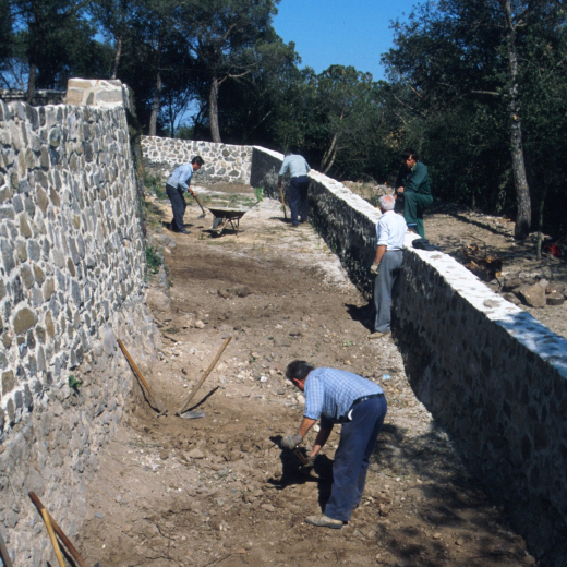 Treballs de desenrunament dels fossars de Torcafelló