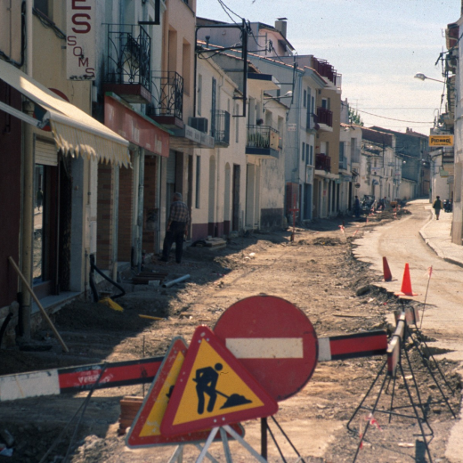 Treballs de modernització al carrer dels Dolors