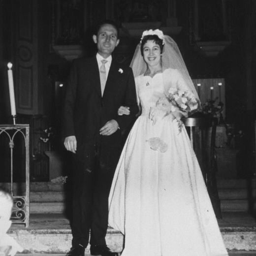 Esgléisa de Sant Hilari Sacalm. Casament de Francesc Reyner i Tarrés i Pepita Molas Massó