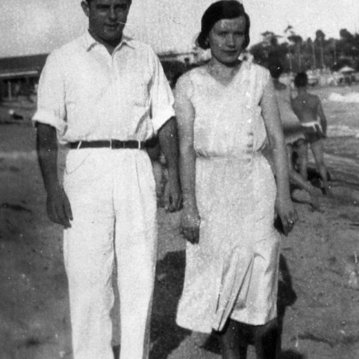 El matrimoni Josep Aregay Orench i Maria Aluart quan eren ben joves