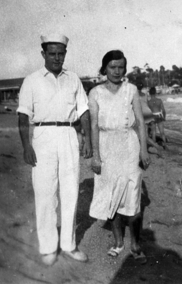 El matrimoni Josep Aregay Orench i Maria Aluart quan eren ben joves