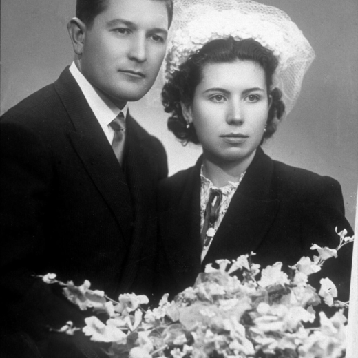 Foto de casament de Lluís Vilella i Margarita Munge