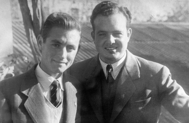 En Rafel Pascual Bosch i en Joan Bosch Bassols, dos cosins de la família de Cal Ros.