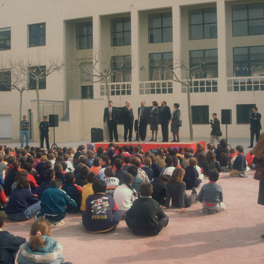 Un altre aspecte de la inaguració d'una nova aula del col·legi públic Sant Jordi de Maçanet