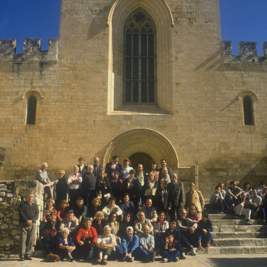 Grup del Taller visitant Santes Creus.