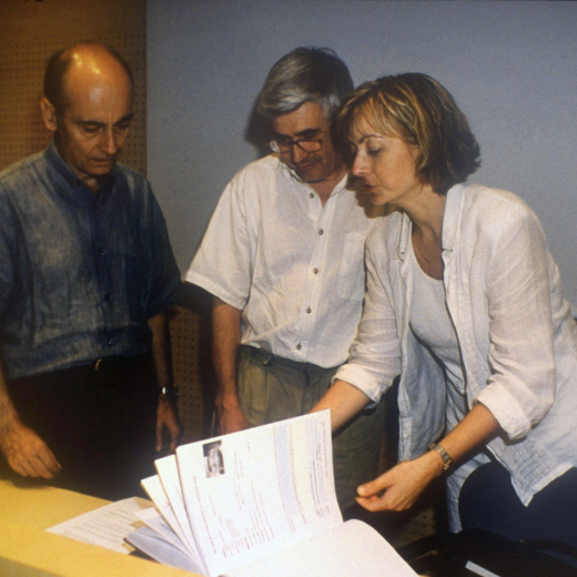 Juli Campeny amb l'arquitecte Bosch i la noia ?.