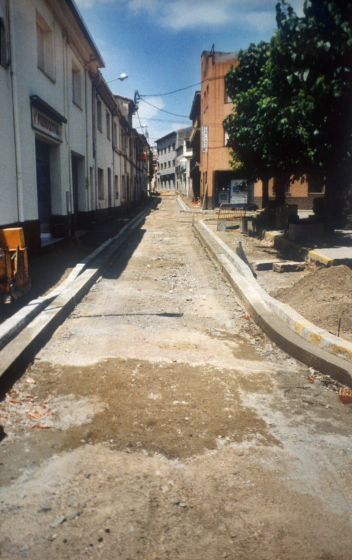 Detall de les obres de remuneració del carrer migdia.