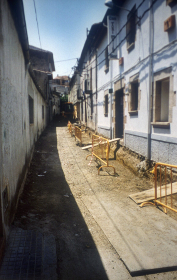 Detall de les obres de remuneració del carrer dels dolors.