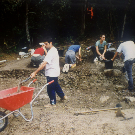 Treballs d'excavació a Puigmari.
