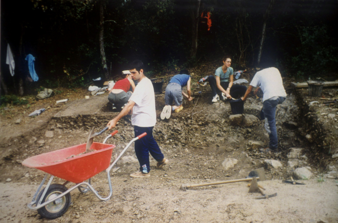 Treballs d'excavació a Puigmari.