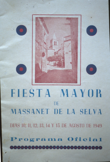 Portada del programa de la Festa Major de l'any 1949