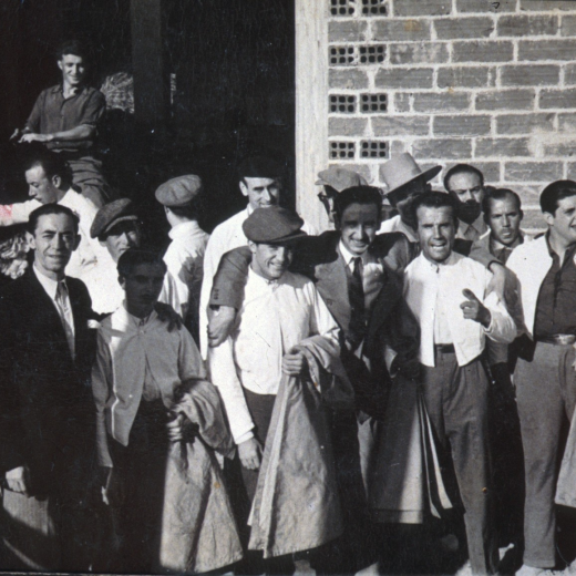 Cuadrilla de toreros que prengueren part a la corrida del 12 d'agost de 1944.