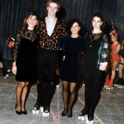 Patinatge artístic a Maçanet, entrenadora Yolanda Huelamo, el campió mundial Sancho Guerra, l'estrella convidada Carme Codina i la sisena classificada al campionat d'Itàlia Maria Bagana l'any 1991.