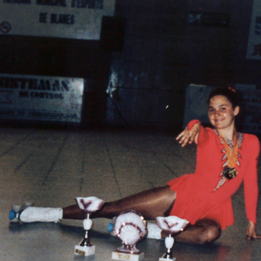 Eva Pradas, campiona provincial de tercera categoria l'any 1992 a Blanes.