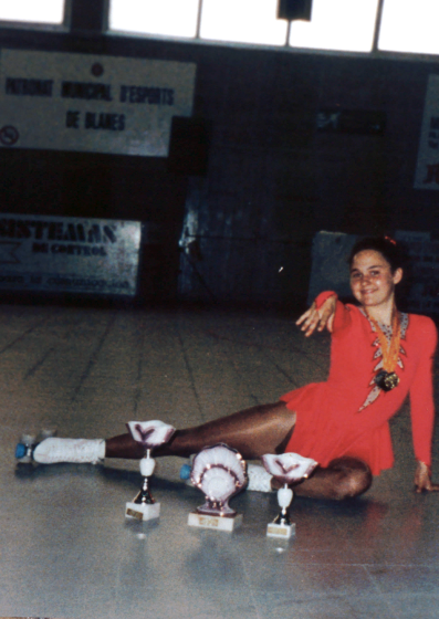 Eva Pradas, campiona provincial de tercera categoria l'any 1992 a Blanes.