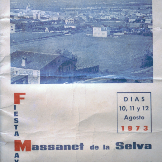 Portada del programa de la Festa major de l'any 1973