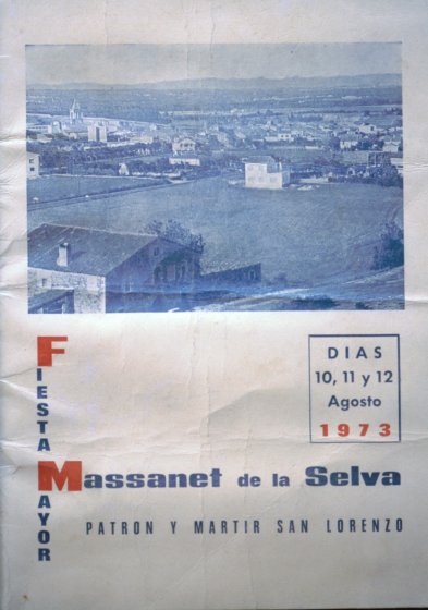 Portada del programa de la Festa major de l'any 1973