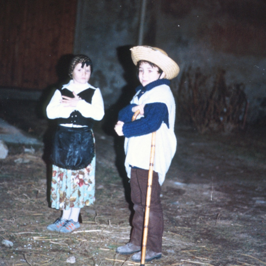 En Josep Vila i la Magdalena Muñoz, pastores del Pessebre vivent.