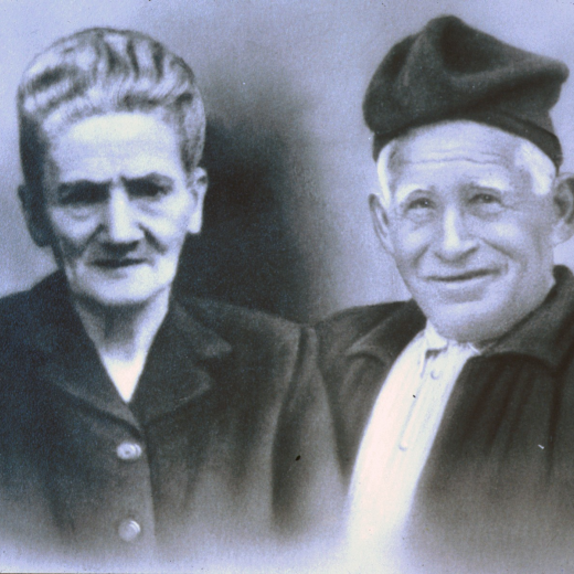 Els avis de Can Figueras en Joan Brossa i la Maria Masferrer.
