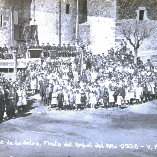Festa de l'arbre a la plaça de l'Església.